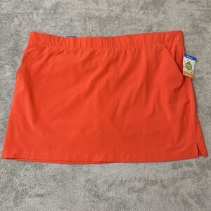 Columbia Chill River Skort Orange Womens 3X Omni-Shield Hiking Active AW1443847